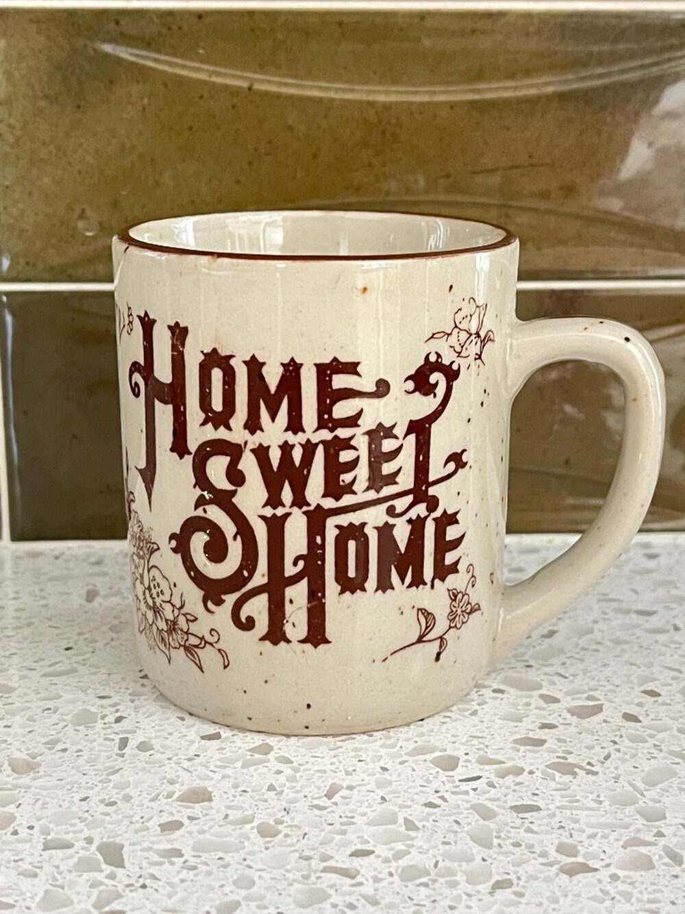 Home Sweet Home Coffee Mug Vintage 1970s